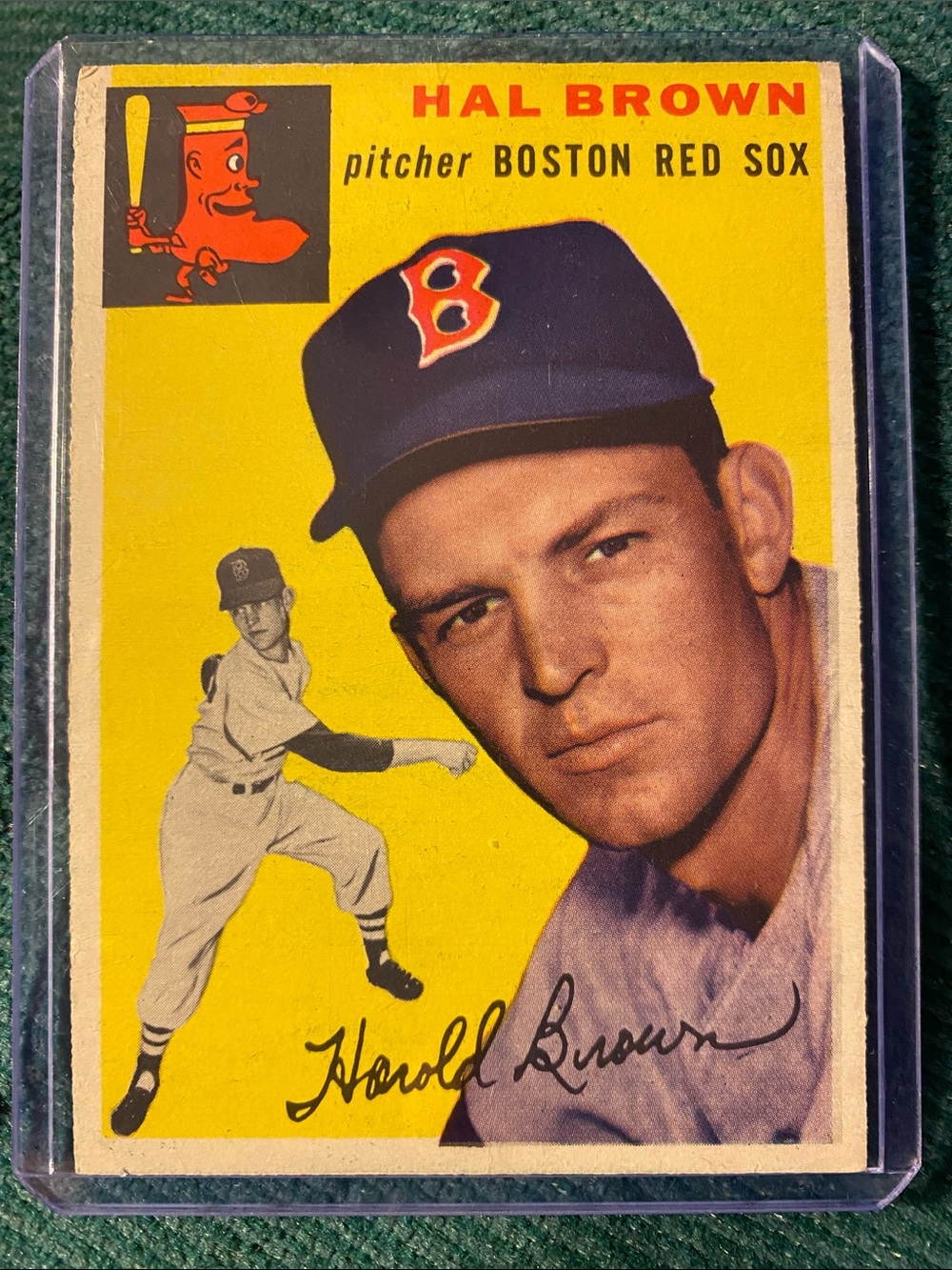 1954 Topps Hal Brown Boston Red Sox #172 RARE